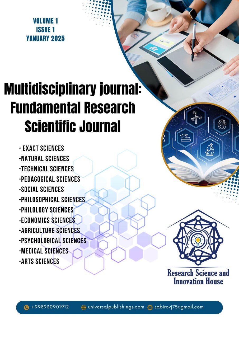 					View Vol. 1 No. 1 (2025): MULTIDISCIPLINARY JOURNAL: FUNDAMENTAL RESEARCH SCIENTIFIC JOURNAL
				