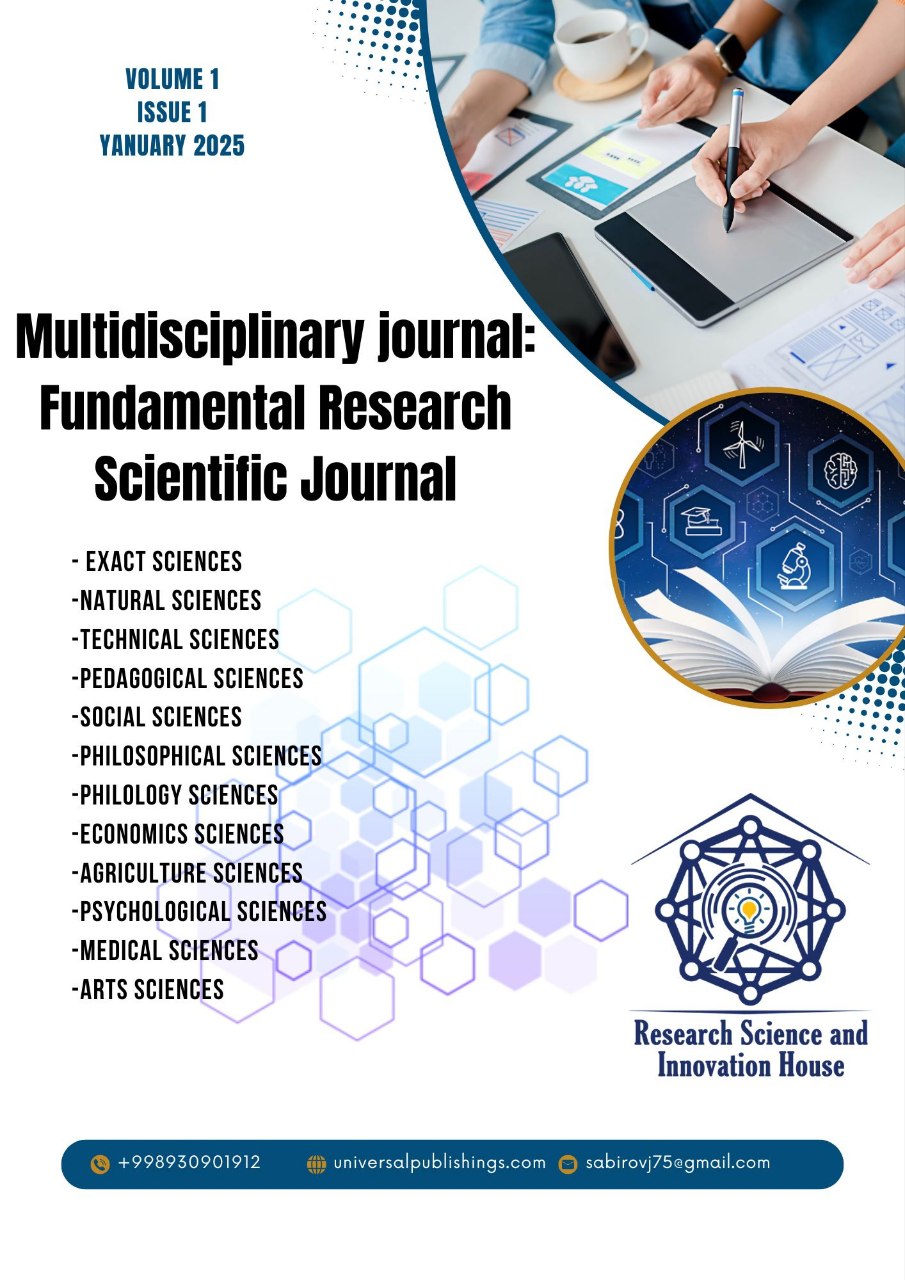 					View Vol. 1 No. 9 (2025): MULTIDISCIPLINARY JOURNAL: FUNDAMENTAL   RESEARCH SCIENTIFIC JOURNAL
				
